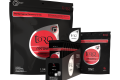 All sizes of Strawberries &amp; Cream TORQ Recovery Drink