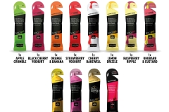 TORQ 12 Energy Gels Sample Pack contents